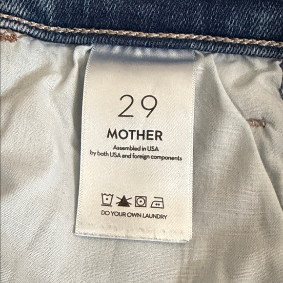 MOTHER Wide Leg Jeans in Indigo - Picture 9 of 11